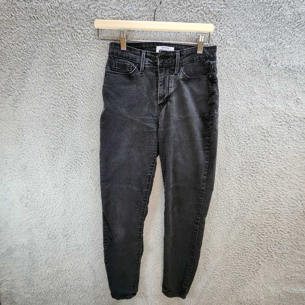 Levis From Denizen Women Jeans 27 X‎ 28 Black Denim Cotton High Rise Skinny Leg